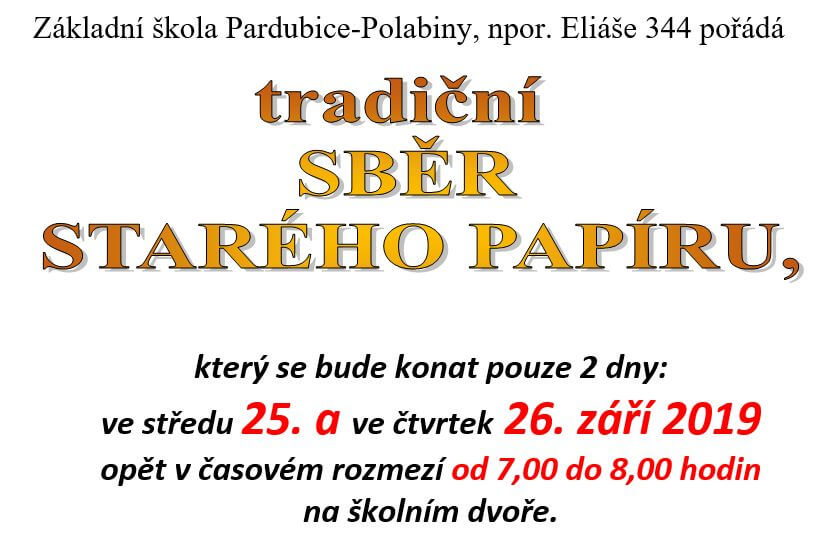 Sběrová rána 25. a 26. září 2019