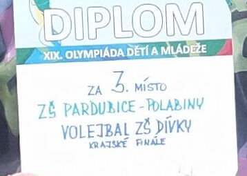 Volejbal – dívky – 3. místo – krajské kolo