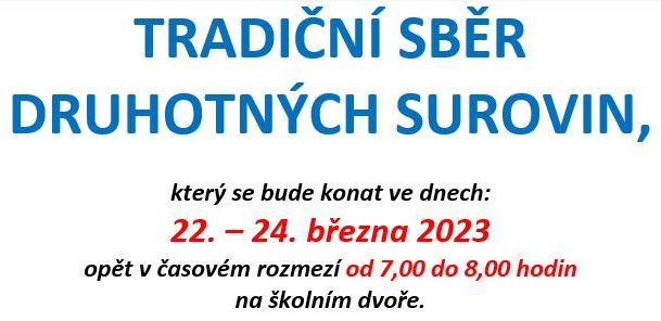 TRADIČNÍ SBĚR