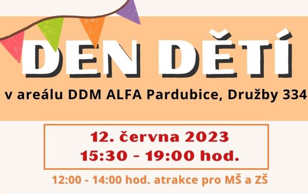 Pozvánka na dětský den v DDM ALFA
