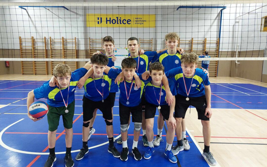2. místo ve volejbalovém turnaji chlapců